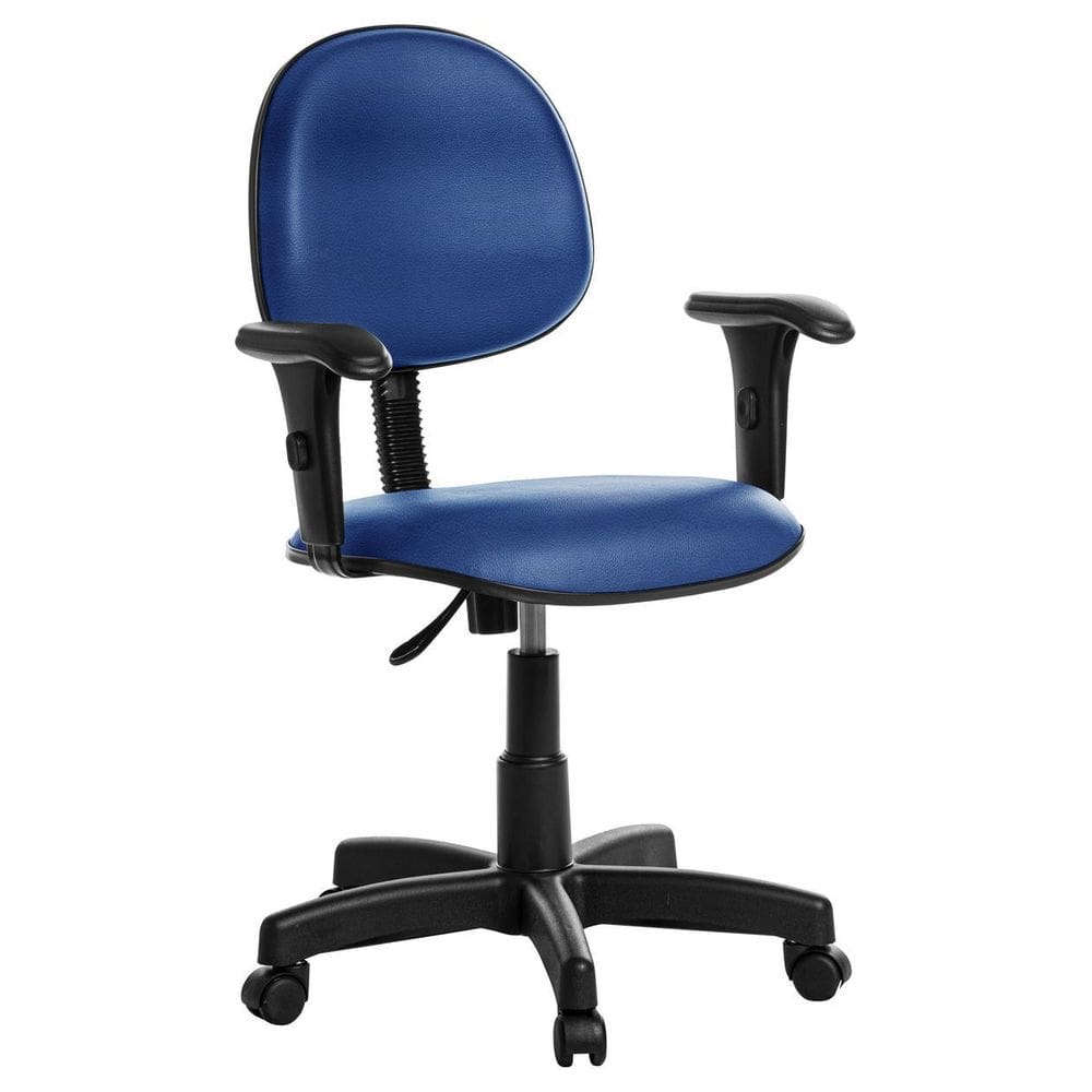 Cadeira Para Escritório Executiva Com Braço Rv Azul