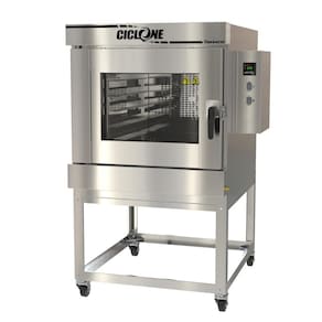 Forno Turbo A Gás Venâncio Ciclone 5 Esteiras Interior e Exterior Inox 220V FTCG5