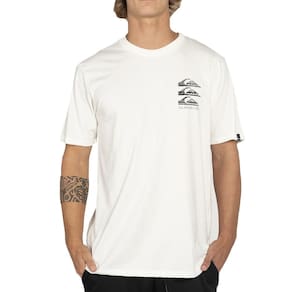 Camiseta Quiksilver Vertical Logos WT25 Masculina Snow White