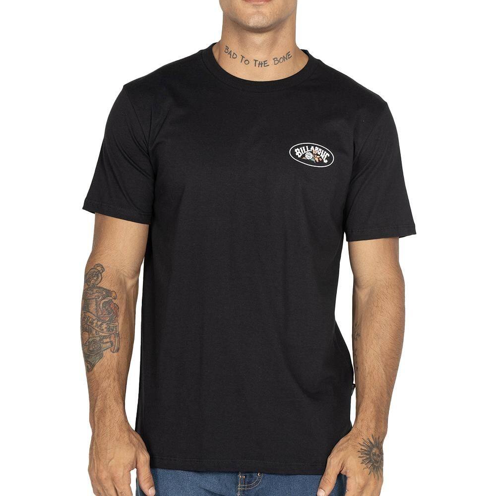 Camiseta Billabong Orbit Arch WT25 Masculina Preto