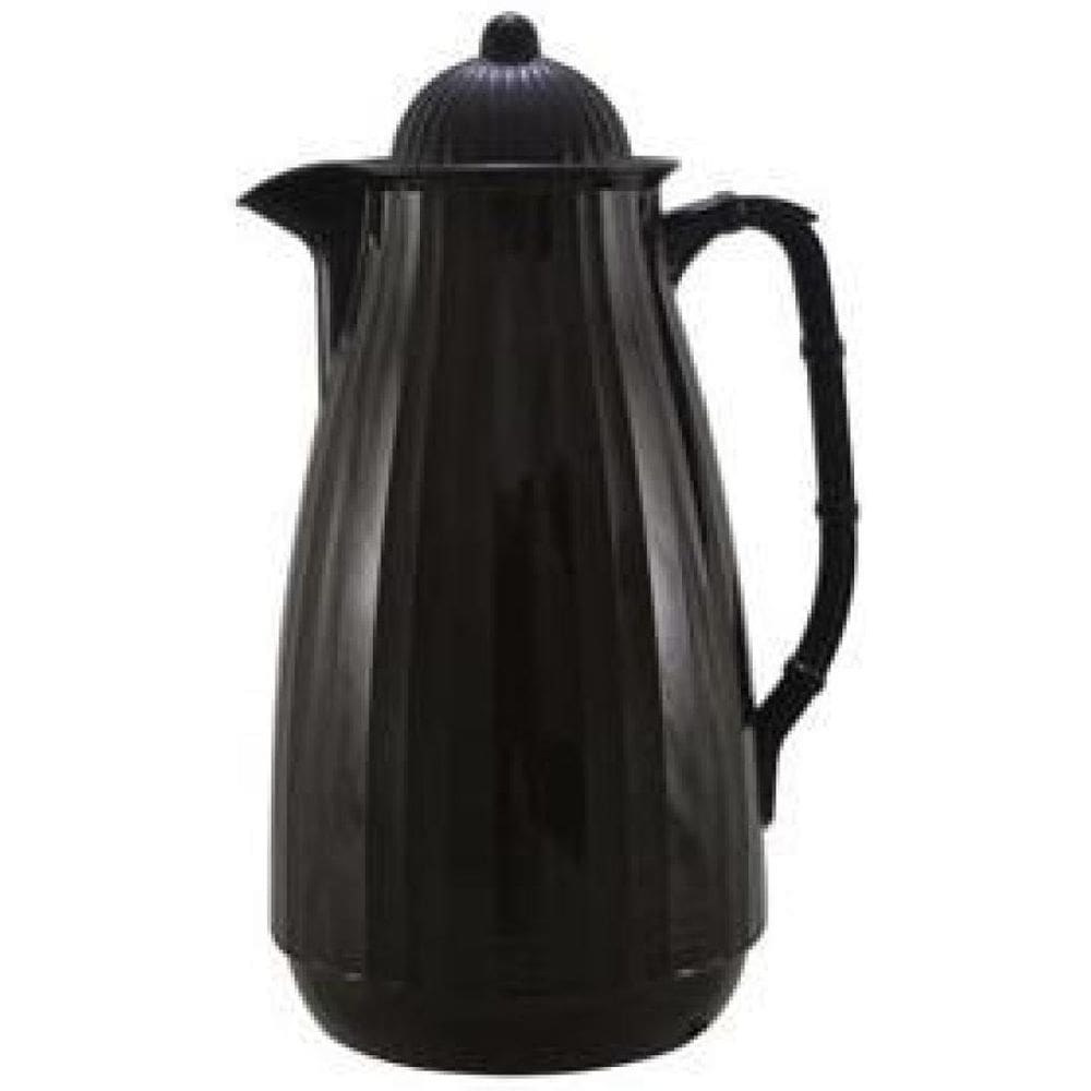 Garrafa Termica Bambu Plastico Preta 1 Litro Lyor