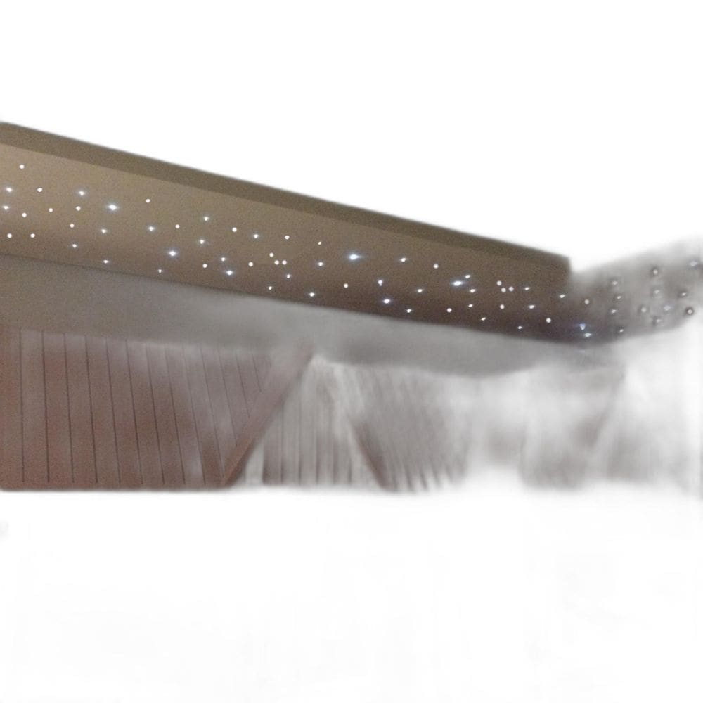 Kit Iluminação Fibra Óptica Noite Estrelado Gesso 250 Branco