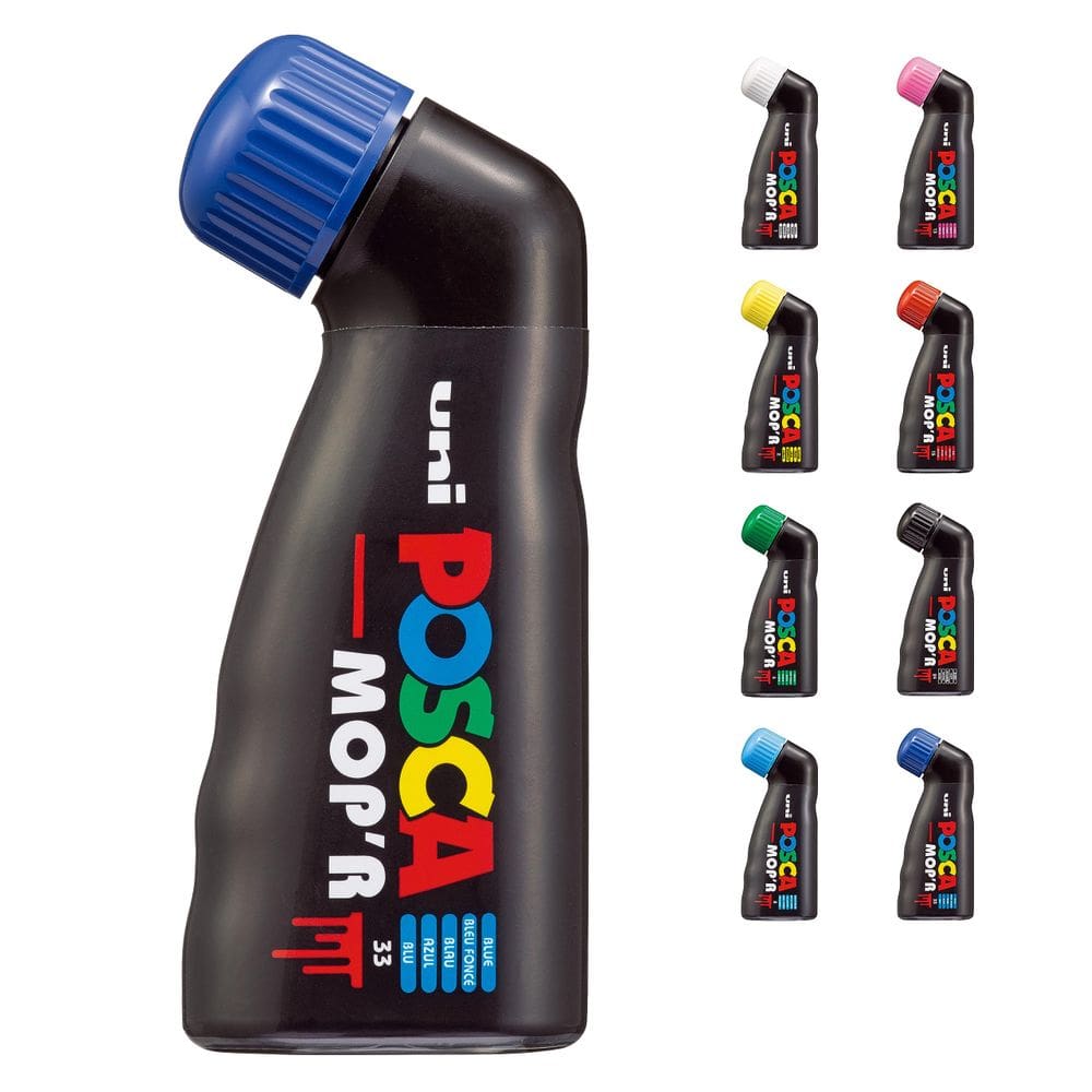 Marcadores de pintura Uni Posca Mop`R XXL 3-19mm com ponta redonda azul