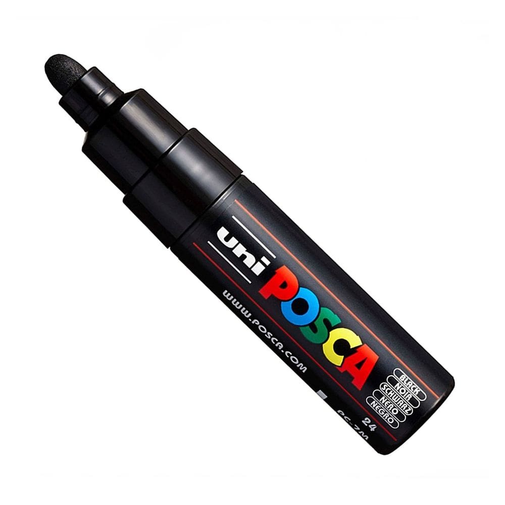 Canetas artísticas Paint Marker Posca PC-7M Large Bullet Nib 15 cores