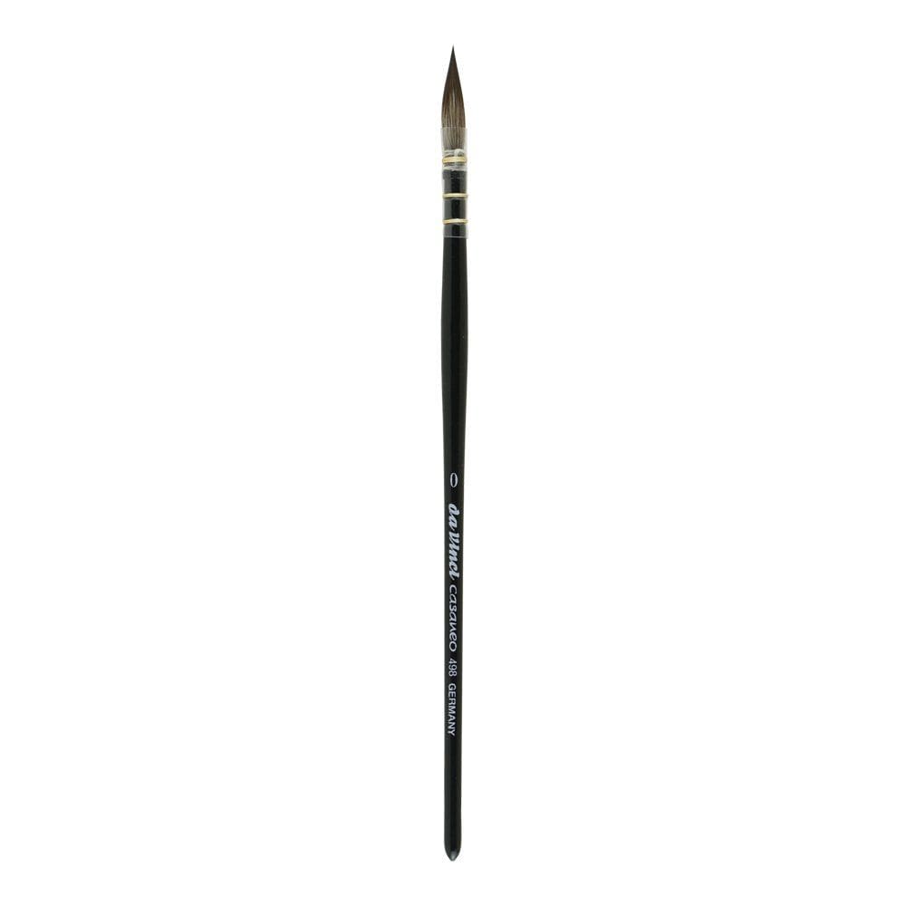 Pincel de pintura da Vinci Watercolor Série 498 Casaneo Tamanho 0