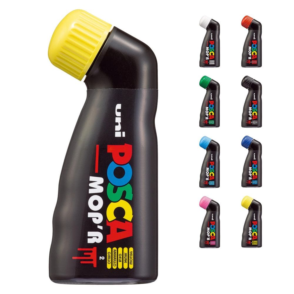 Marcadores de pintura Uni Posca Mop`R multicoloridos com ponta redonda de 3-19 mm