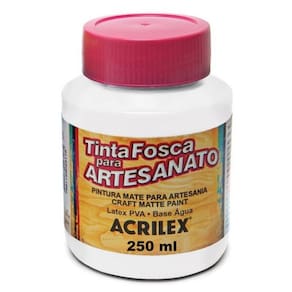Tinta Acrilex Fosca Artes. 250 Ml 519 Branco