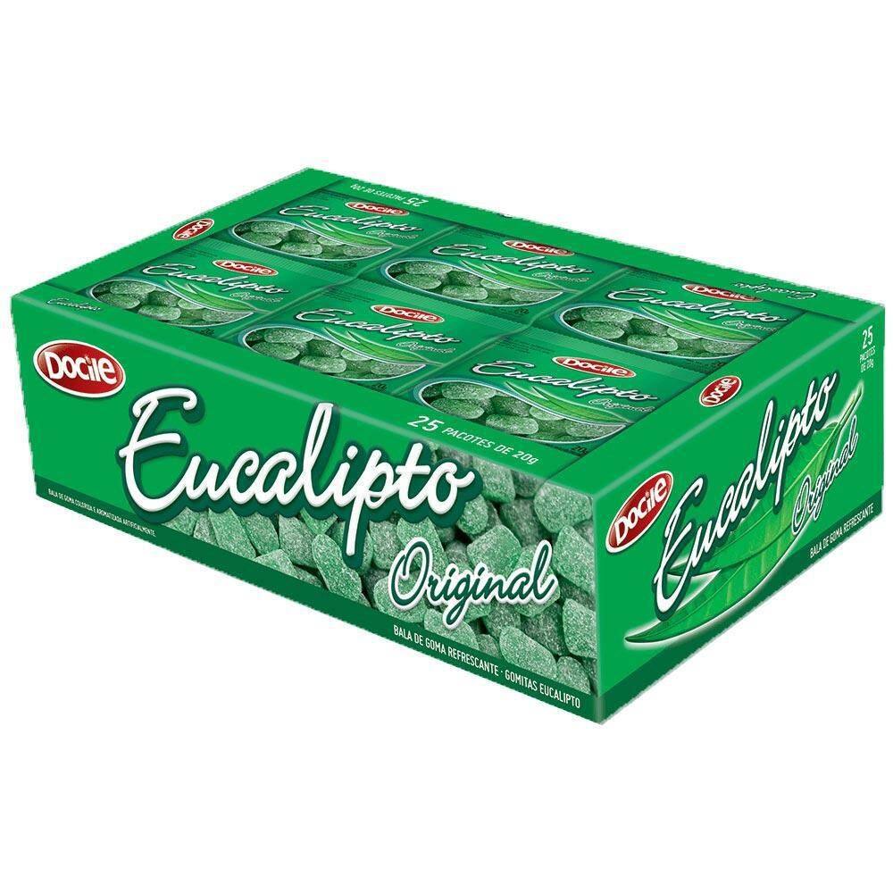 Kit 10 Caixas Mini Goma Eucalipto sintético 25X18G - Docile