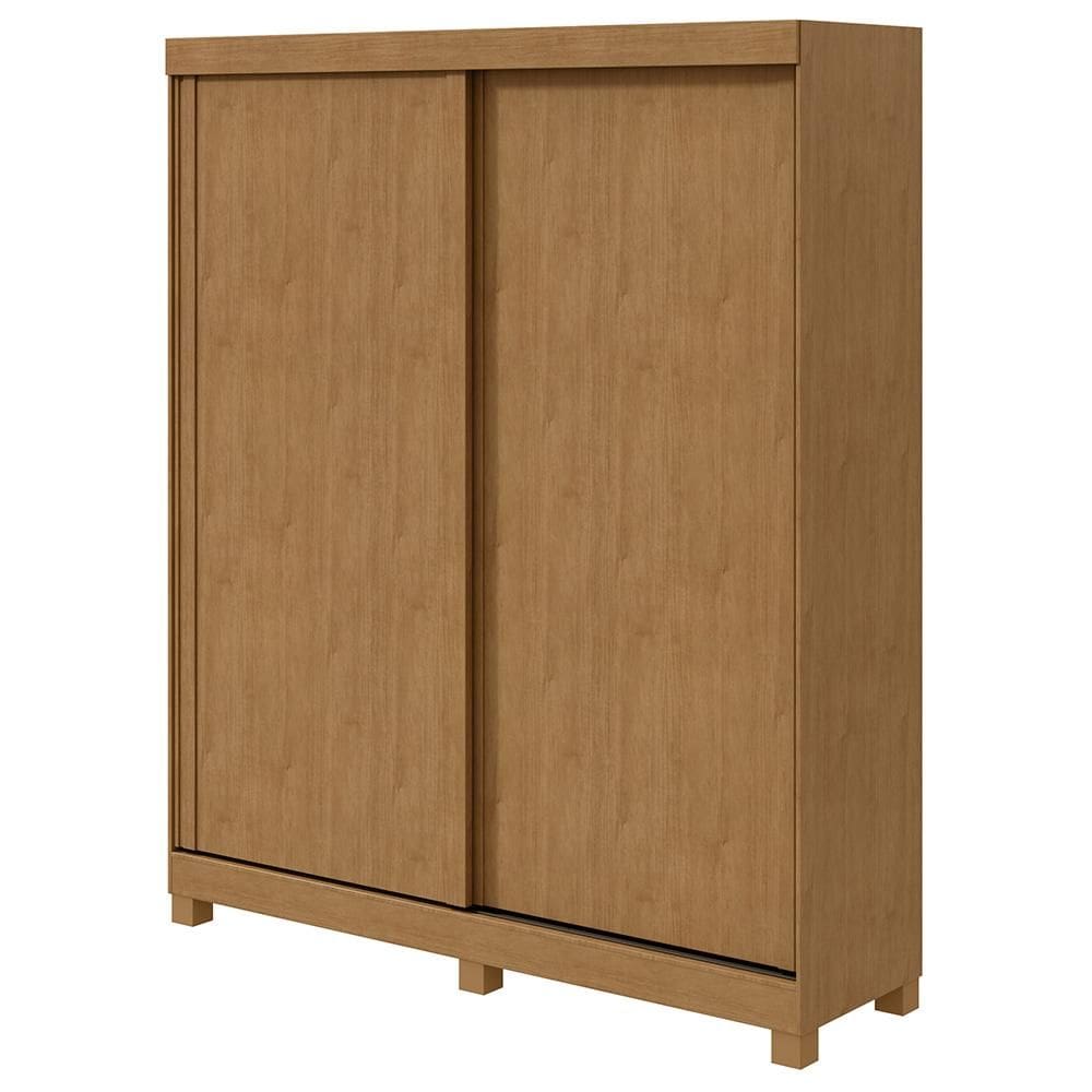 Guarda Roupa Solteiro 2 Portas Zeine Lopas Amêndoa