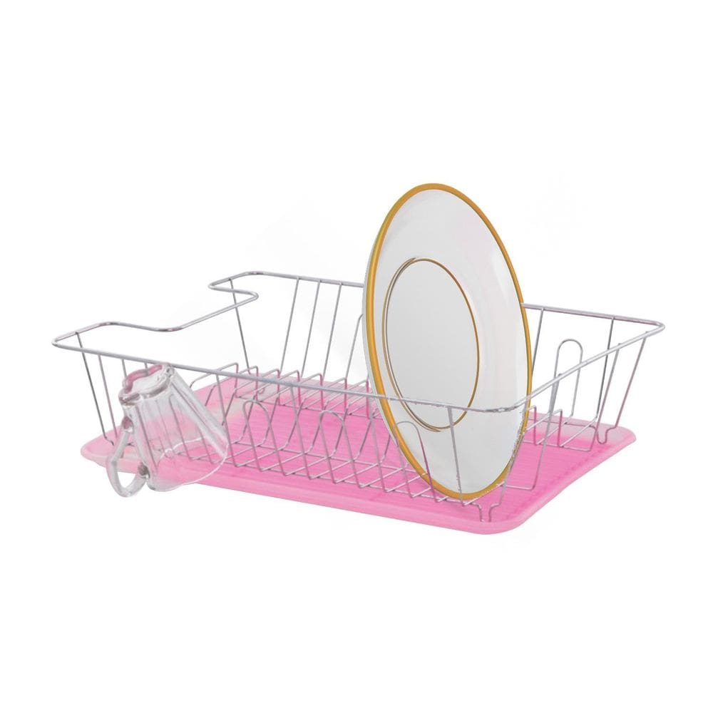 Escorredor de Louças Inox 34cm x 44cm - 15 Pratos 8 Copos