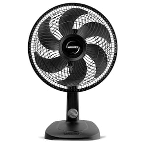 Ventilador de Mesa 30cm Turbo Compact Mallory Preto