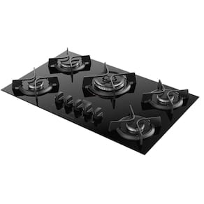 Cooktop Dako Glass 5 Bocas Com Tripla Chama Preto
