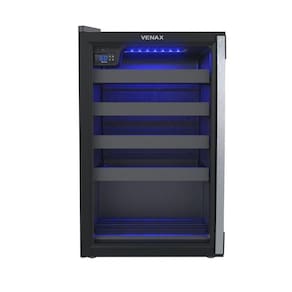 Adega Climatizada Venax Piubella 100 Porta Invertida 82L 24 Garrafas Preto 220V