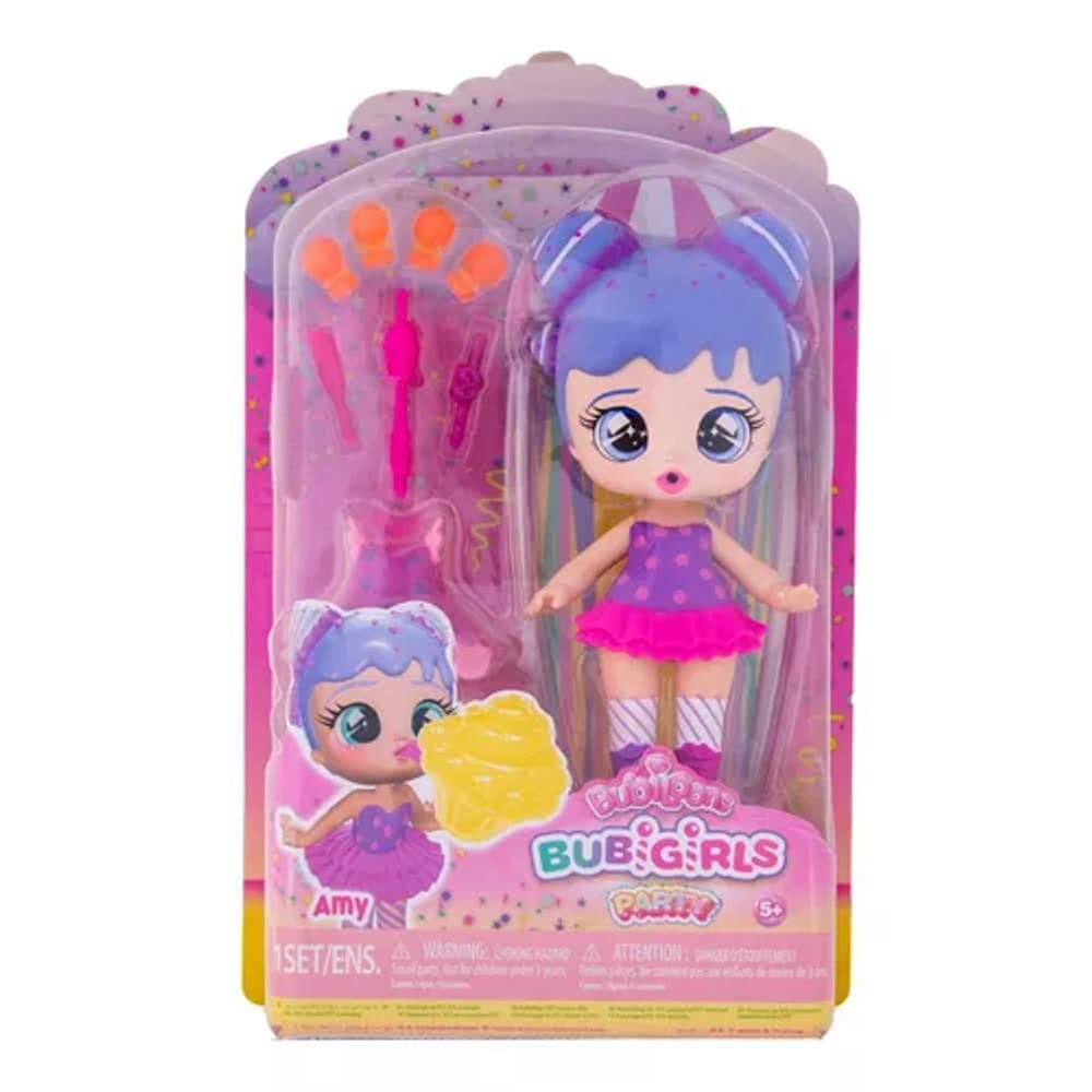 Boneca Bubiloons Bubigirl Party  C/ 10 Acessorios – Amy- Candide