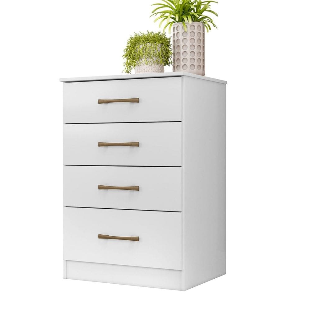 Comoda 4 Gav Ms913 Moval  Branco