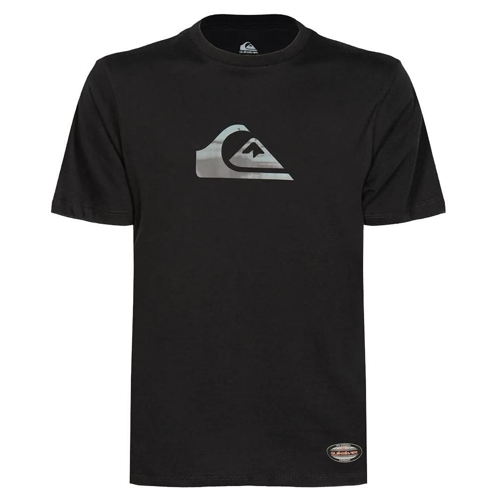 Camiseta Quiksilver Gradient Logo Signature WT25 Preto