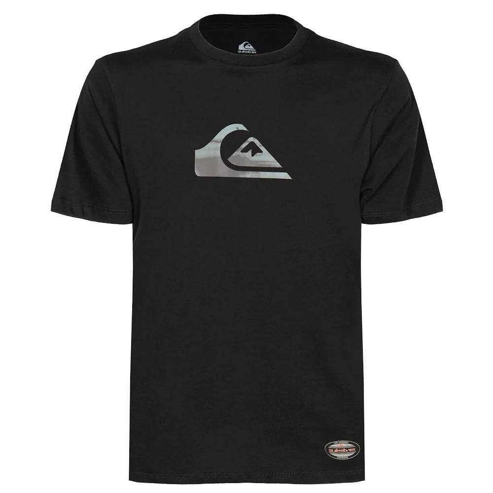 Camiseta Quiksilver Gradient Logo Signature WT25 Preto