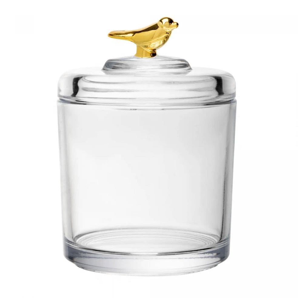 Pote em Cristal Ecológico Golden Bird 14cm