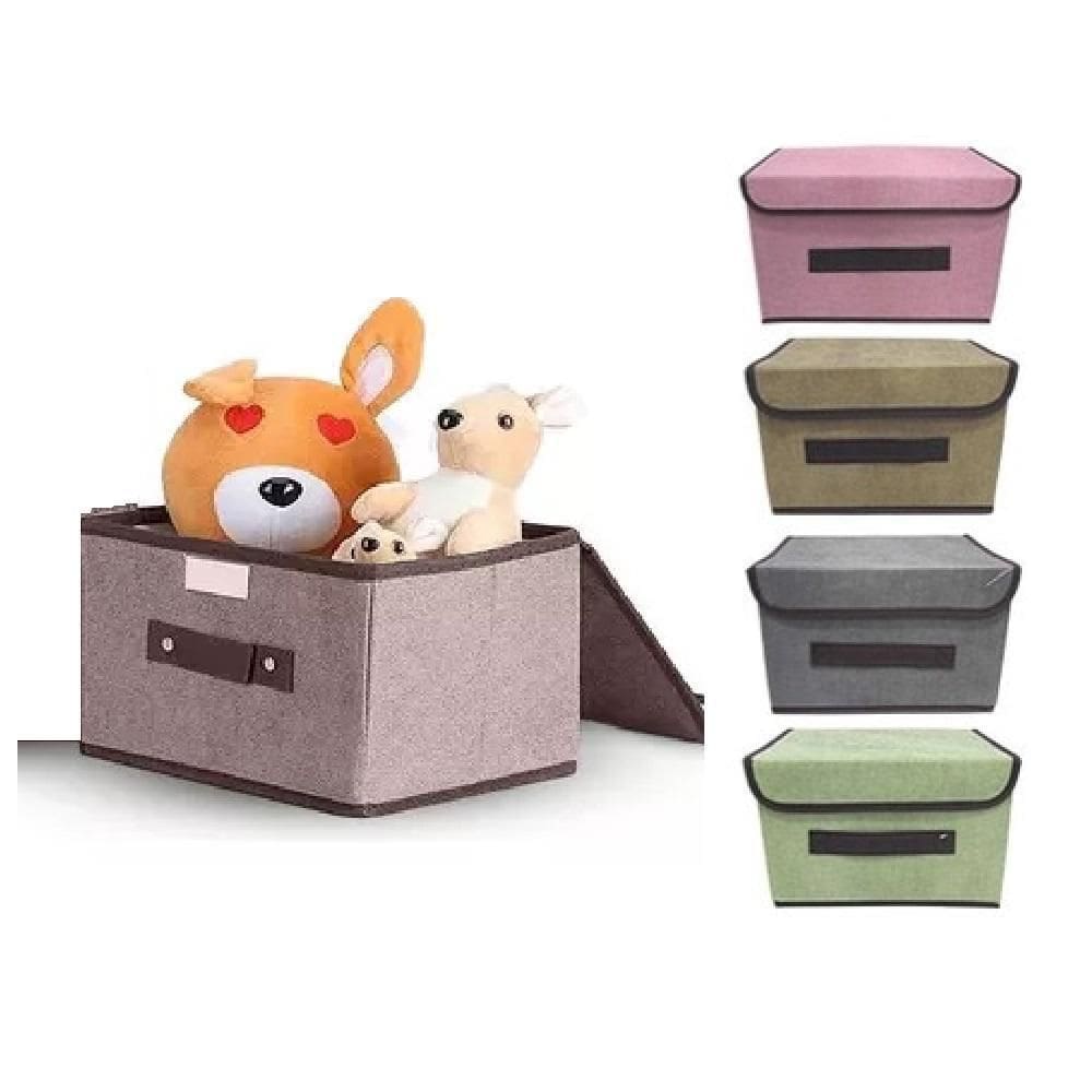 Caixa Dobravel Organizadora Porta Treco Brinquedo Multiuso