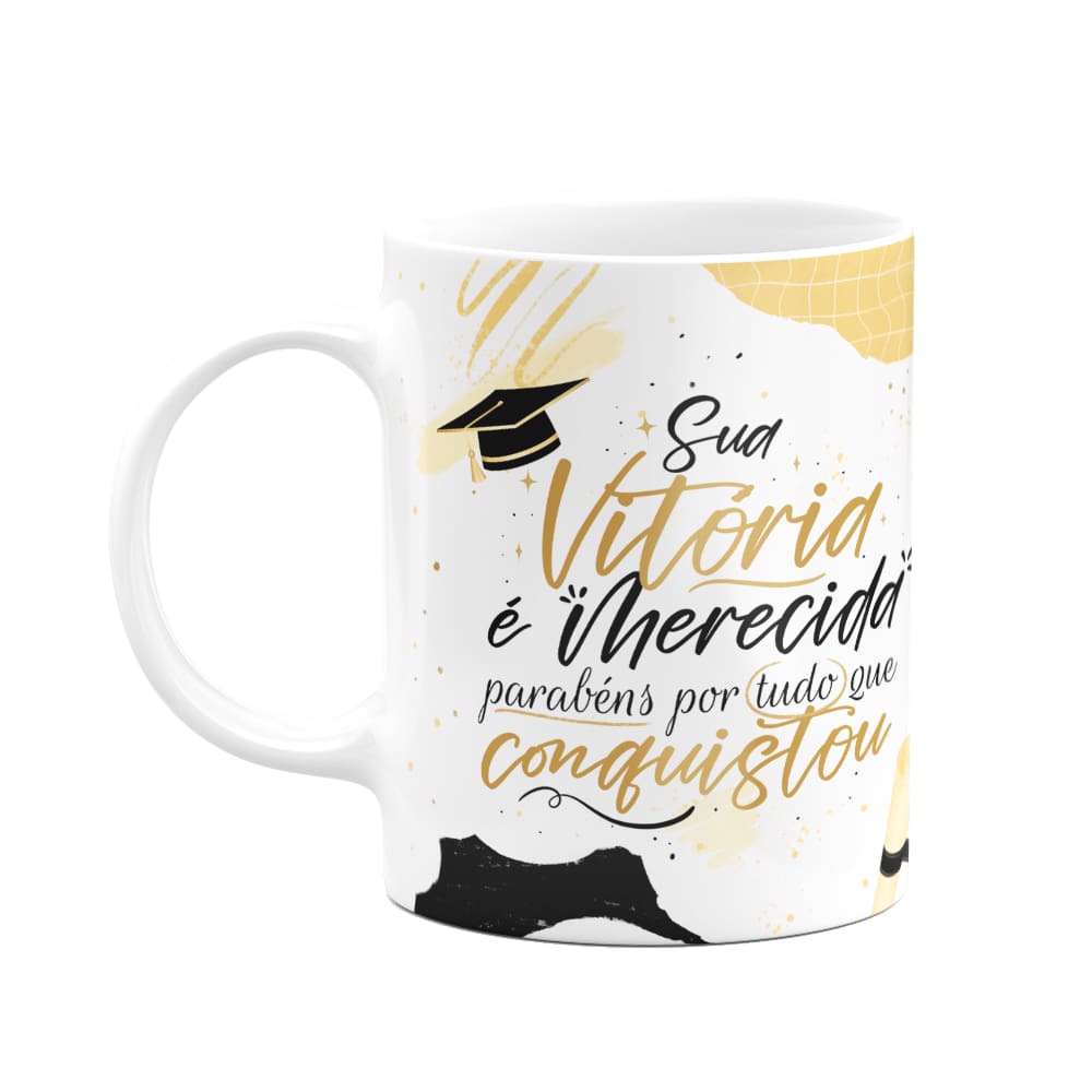 Caneca Formatura - Sua vitória é merecida - M3