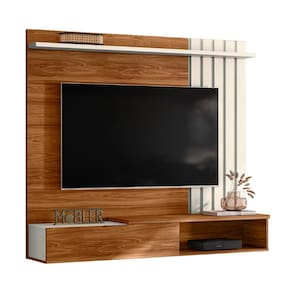 Painel Home Suspenso Vegas 1.6 com Ripado e 1 Porta 160 cm