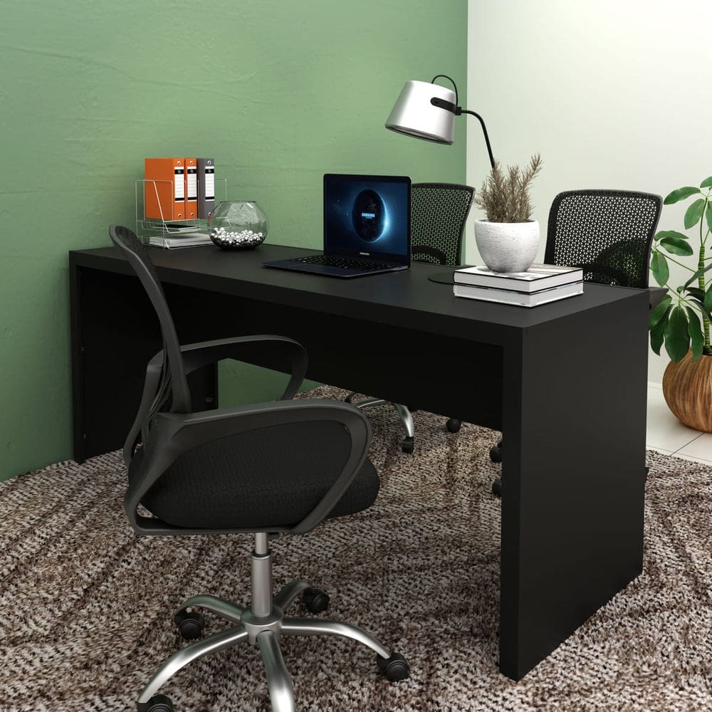 Mesa Grande para Escritório 180x74cm ME4185 Preto