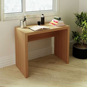 Mesa Escrivaninha Pequena para Home Office ME4139 Amêndoa
