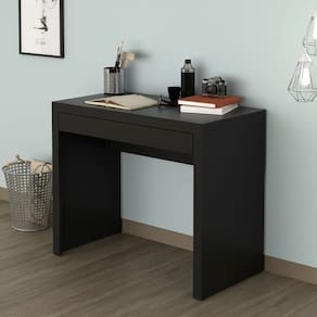 Mesa Escrivaninha com 1 Gaveta 74x90 cm Office ME4107 Preto