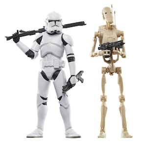 Boneco de ação STAR WARS The Black Series Clone Trooper & Battle Droid 15 cm