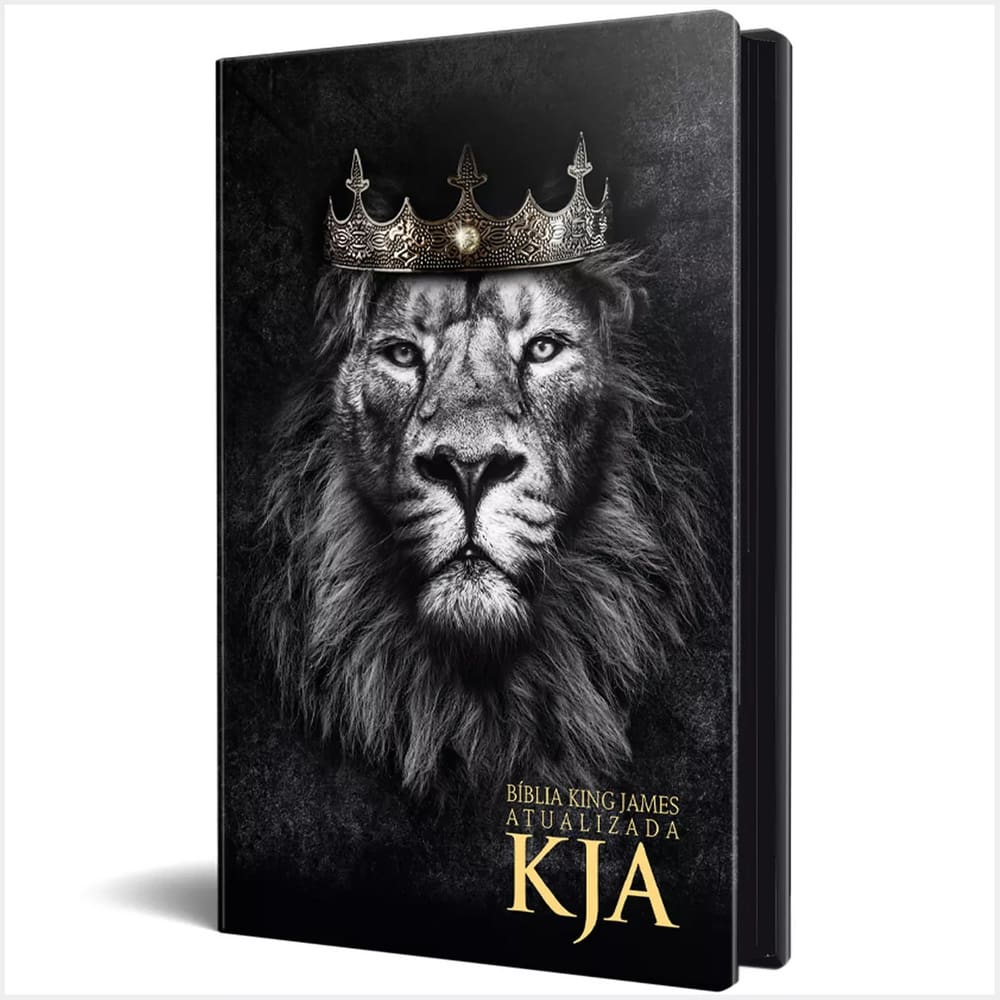 Biblia Sagrada Versão King James Atualizada Leão Rei Dos Reis Capa Dura Ebenezer