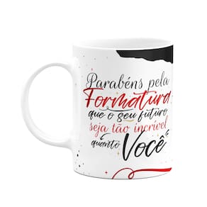 Caneca Formatura - Parabéns pela formatura - M2