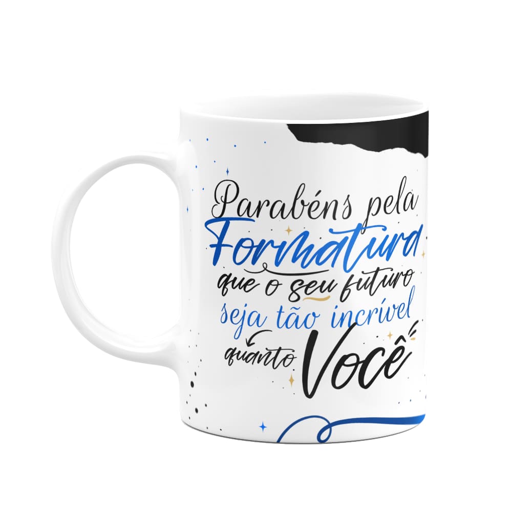 Caneca Formatura - Parabéns pela formatura