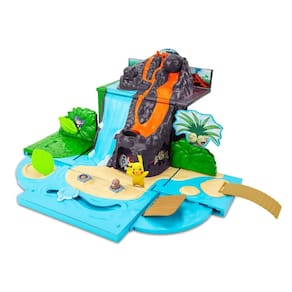 Estojo de transporte Playset Pokémon Volcano com boneco de Pikachu