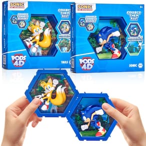WOW colecionável! PODS 4D Sonic & Tails (pacote com 2) com efeito 4D