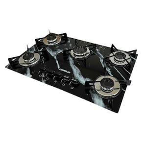 Cooktop 5 Bocas em Vidro Temperado Ultra Chama Chamalux