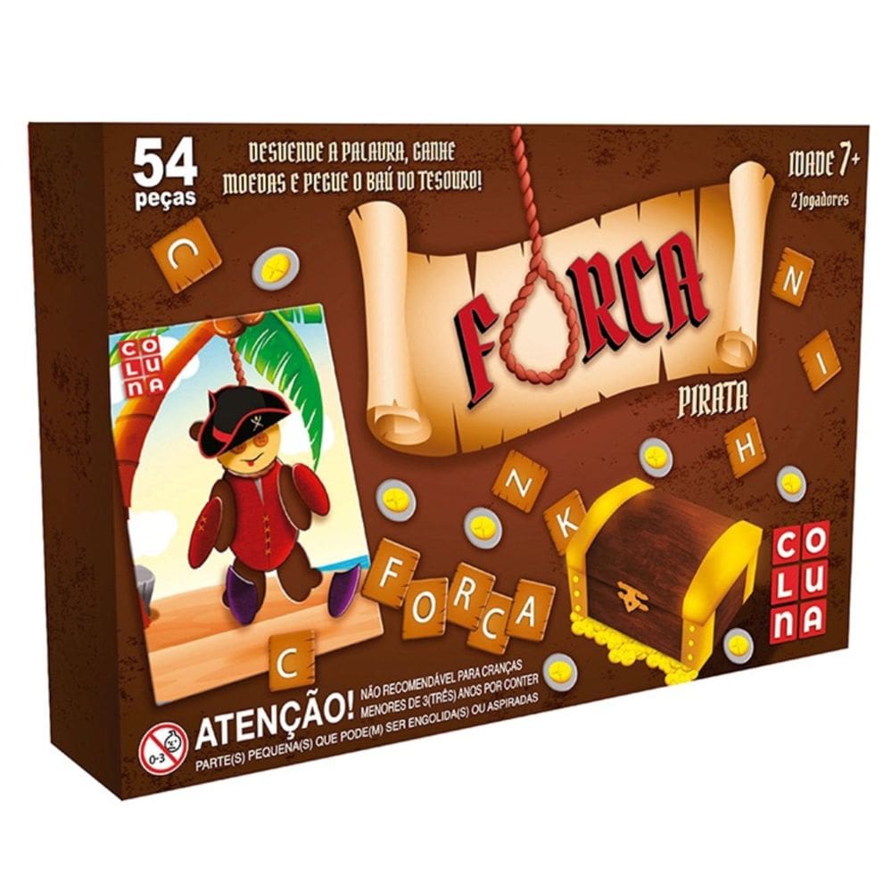 Jogo De Tabuleiro Forca - Coluna