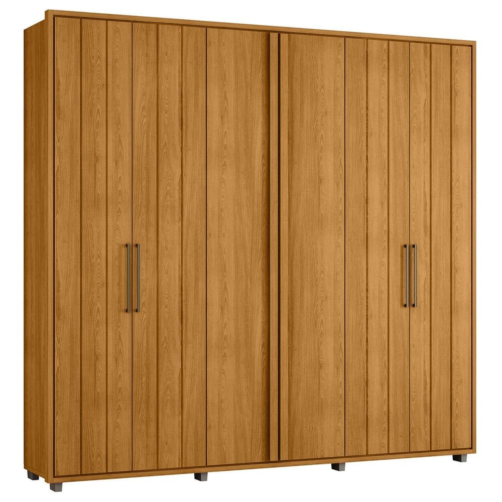 Guarda Roupa Casal 250cm Com 6 Portas Vibe Cinamomo Z10 - Mpozenato