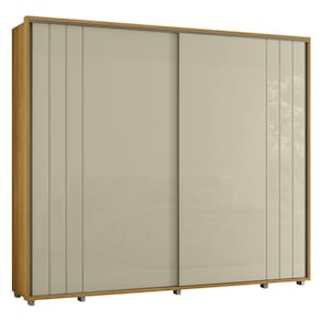 Guarda Roupa Casal 278cm Com 2 Portas Mya Opala/Cumaru Z10 - Mpozenato