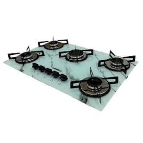 Cooktop 5 Bocas em Vidro Temperado Ultra Chama Chamalux