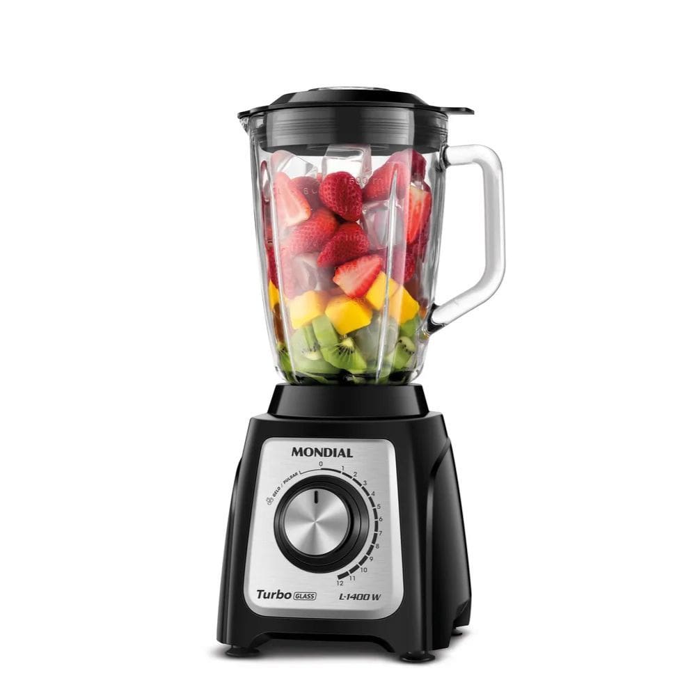 Liquidificador Mondial Turbo L-1400-GI Jarra De Vidro 1400W