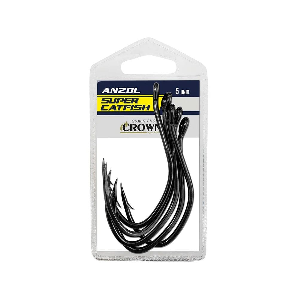 Anzol Crown Super Cat Fish Peixe Couro Aço Carbono Forjado Nº4/0 5UN