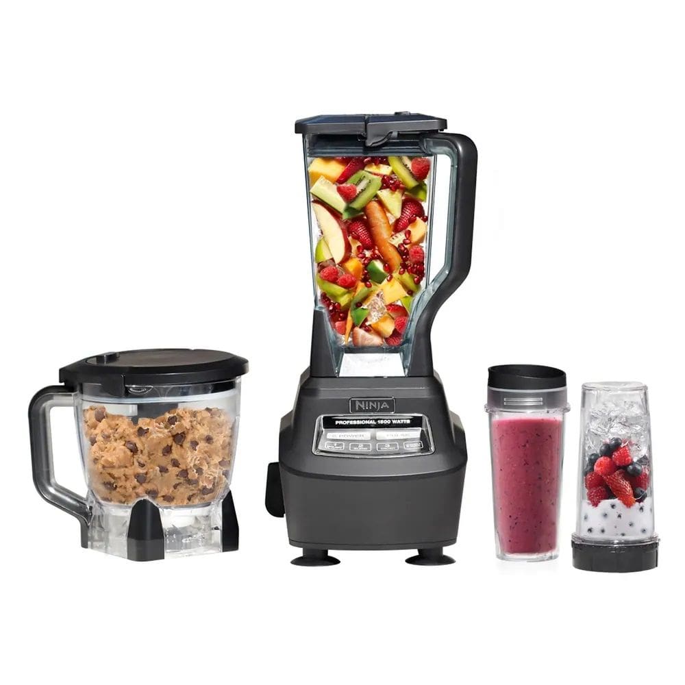 Liquidificador e Processador Mega Ninja 1500w e 2Copos Nutri
