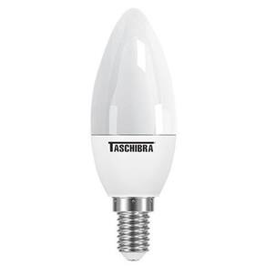 Lâmpada LED Vela Taschibra TVL25 Leitosa 2700K, 3W Autovolt