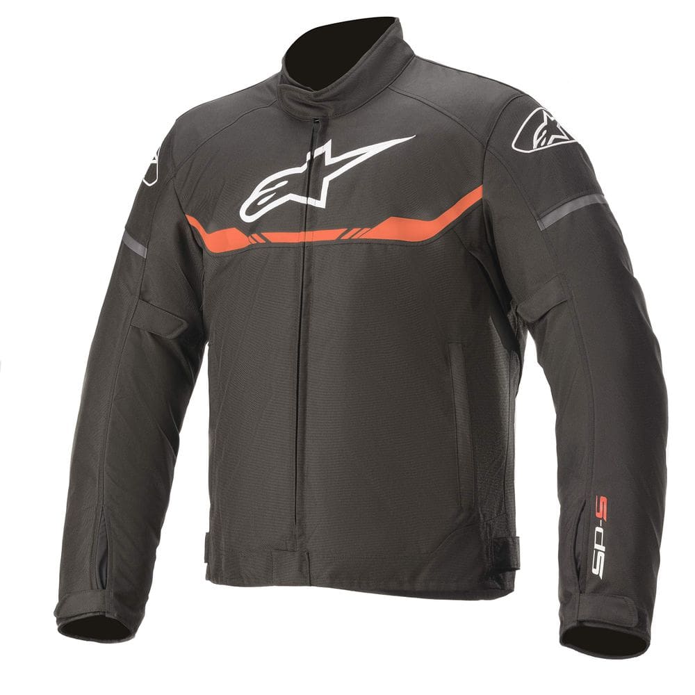 Jaqueta de motocicleta Alpinestars T-SP S impermeável masculina preta/vermelha