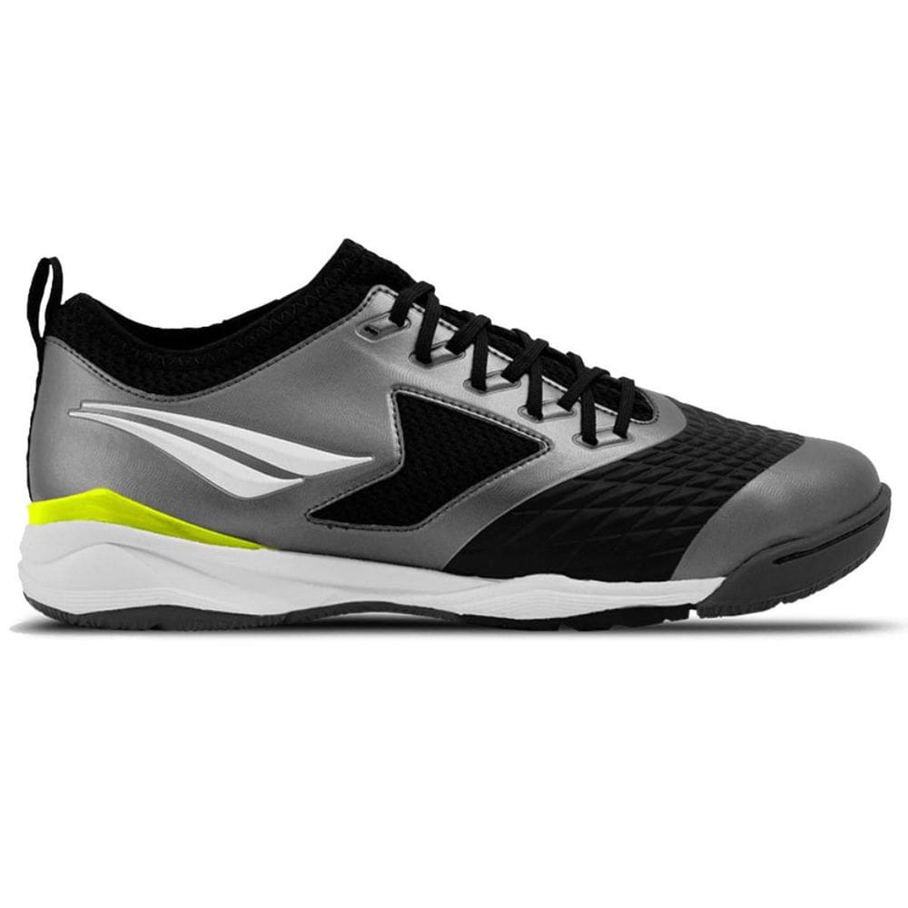 Chuteira Futsal Penalty Max 1000 Ecoknit - Prata e Amarelo