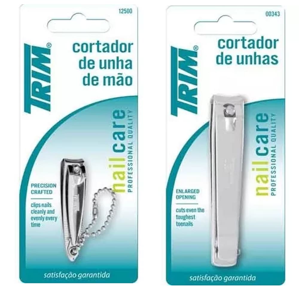 Kit Cortador de Unhas Pés + Cortadoes Unhas Mãos - Trim