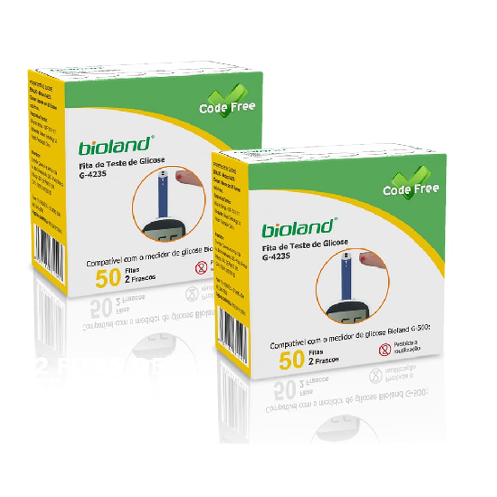 Kit 100 Tiras Reagente G-423 Bioland