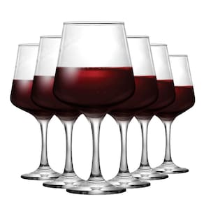 Taças Square Bordeaux Vidro 6pcs 600ml - Ruvolo