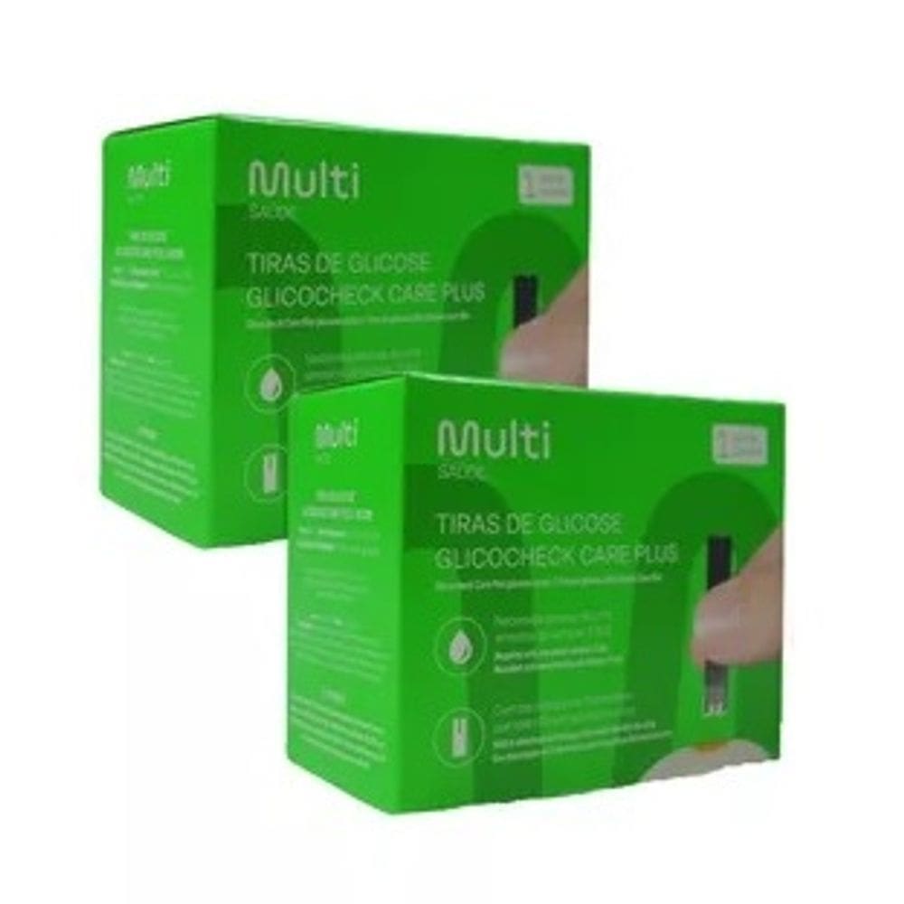 Kit 100 Tiras Reagentes Glicocheck HC489 Multilaser