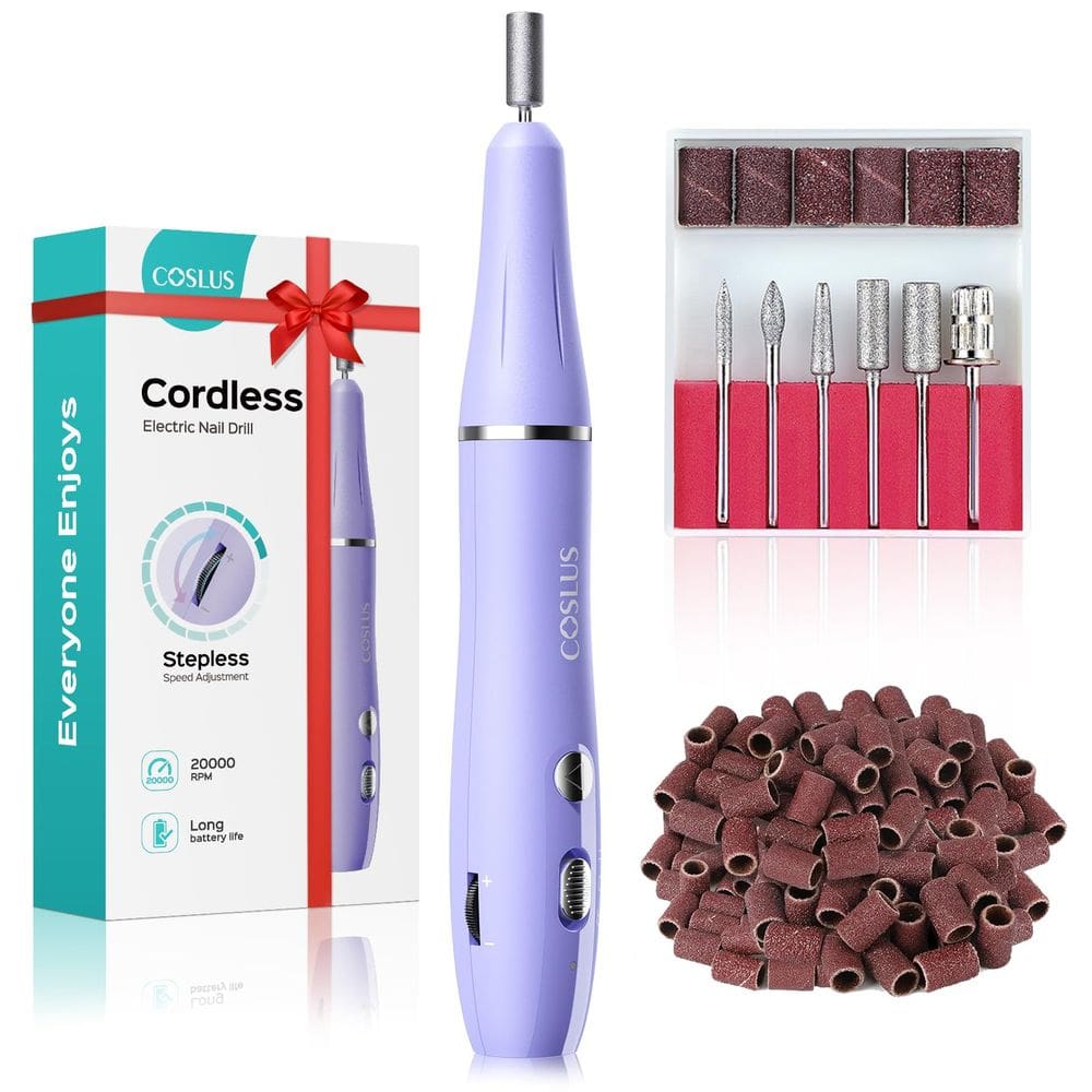 Furadeira de Unhas COSLUS Elétrica Sem Fio - Ideal para Gel, Acrílico e Manicure Profissional
